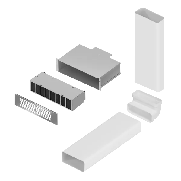 Комплект воздуховодов MAUNFELD MIDS604 с фильтром CF312MW (для ПАНЕЛИ MIHC604SF2BK) Белый Комплект воздуховодов MAUNFELD MIDS604 с фильтром CF312MW (для ПАНЕЛИ MIHC604SF2BK) Белый
