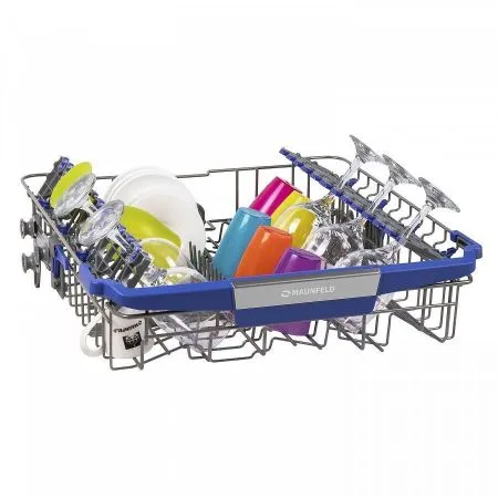 Посудомоечная машина с Vortex Wash и лучом на полу MAUNFELD MLP-12IMR Нержавеющая сталь