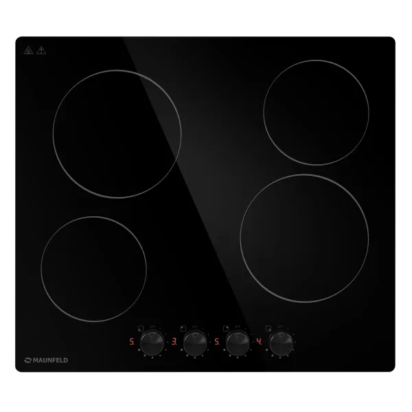 Электрическая варочная панель MAUNFELD CVCE594M Черный/черная фурнитура