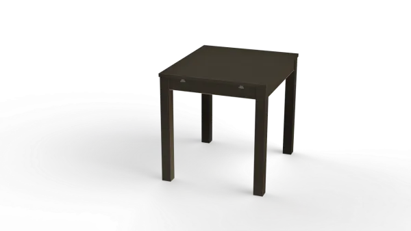 S00524 ВАРДИГ С стол обеденный 80(120)х74х70 шпон, ясень черный