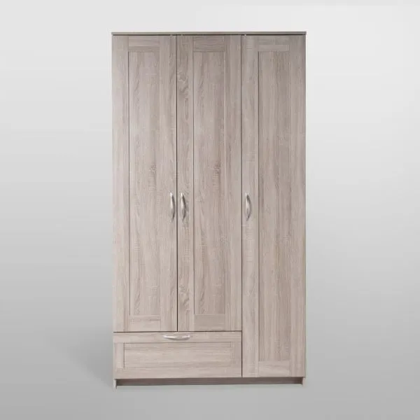 2.02.01.480.3 СИРИУС шкаф 3 двери и 1 ящик 117х59х220 сонома RU