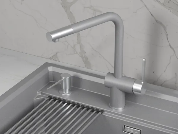 5017, ГРАФИТ (ЧЁРНО-СЕРЫЙ), СМЕСИТЕЛЬ КУХОННЫЙ 5017, ГРАФИТ (ЧЁРНО-СЕРЫЙ), СМЕСИТЕЛЬ КУХОННЫЙ