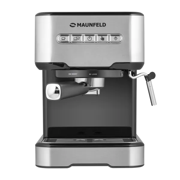 Кофемашина рожкового типа MAUNFELD MF-724S Нержавеющая сталь Кофемашина рожкового типа MAUNFELD MF-724S Нержавеющая сталь