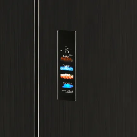 Холодильник с инвертором MAUNFELD MFF190NFD Черная нержавеющая сталь