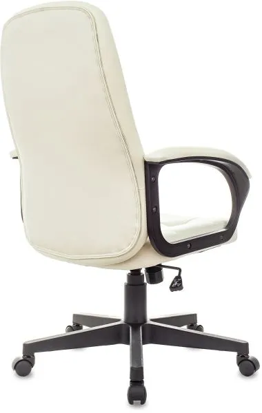 Кресло руководителя Бюрократ CH 002 слоновая кость OR-10 экокожа крестов. пластик