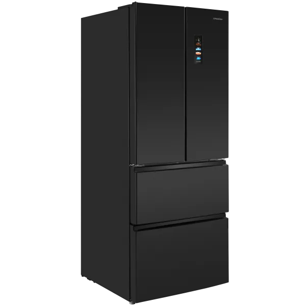 Холодильник с инвертором KITFit Pro MAUNFELD MFF190NFDSB01 Total NoFrost инвертор Черная нержавеющая сталь