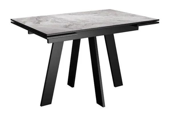 Стол DikLine DKM110 Керамика Italian Grey (глянец серый)/подстолье черное