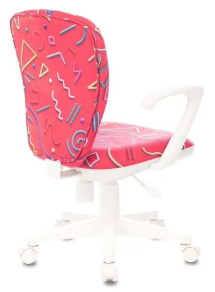 Кресло детское Бюрократ KD-W10AXSN малиновый Sticks 05 крестов. пластик пластик белый Кресло детское Бюрократ KD-W10AXSN малиновый Sticks 05 крестов. пластик пластик белый