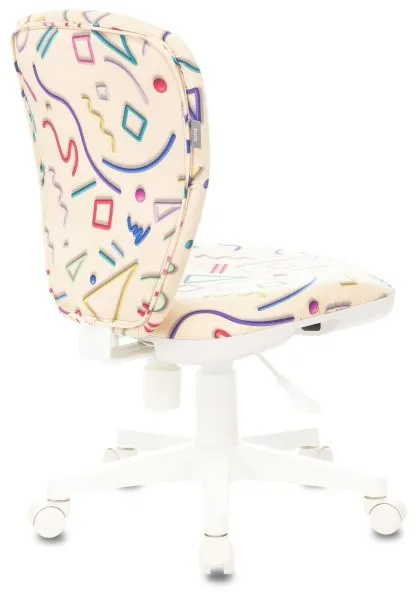 Кресло детское Бюрократ KD-W10 песочный Sticks 02 крестов. пластик пластик белый Кресло детское Бюрократ KD-W10 песочный Sticks 02 крестов. пластик пластик белый