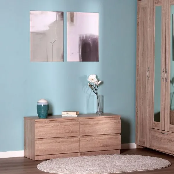 2.03.03.100.3 КАСТОР тумба 4 ящика RU сонома 2.03.03.100.3 КАСТОР тумба 4 ящика RU сонома