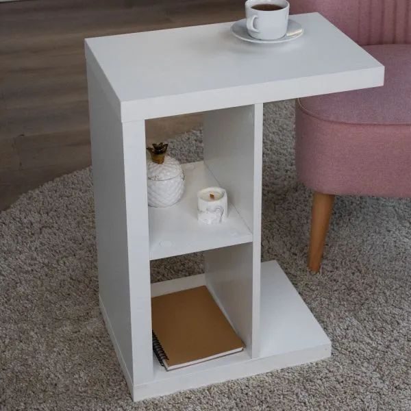 S00166 Энкель Т приставной стол 47х60х30, белый