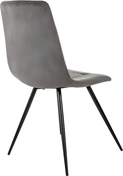 Стул для дома Бюрократ CH-K1 т.серый Holland 18 металл черный на ножках (CH-K1_1/HL18)