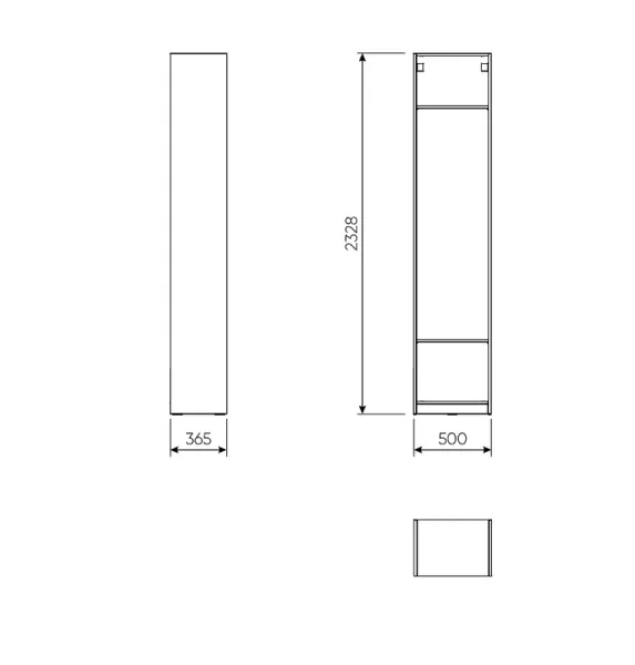 2.06.07.220.1 МАКС стеллаж 50х36х233 белый 2.06.07.220.1 МАКС стеллаж 50х36х233 белый