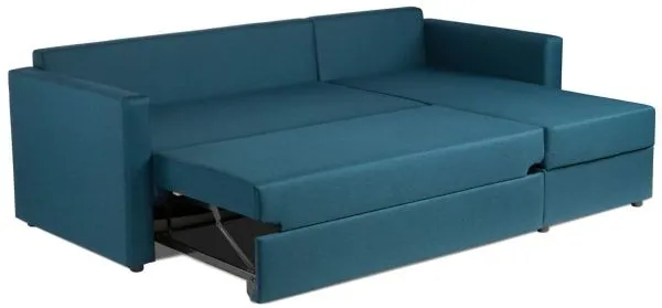 Диван трехместный с угловой секцией Вало КП Malmo 81 (turquoise) SA