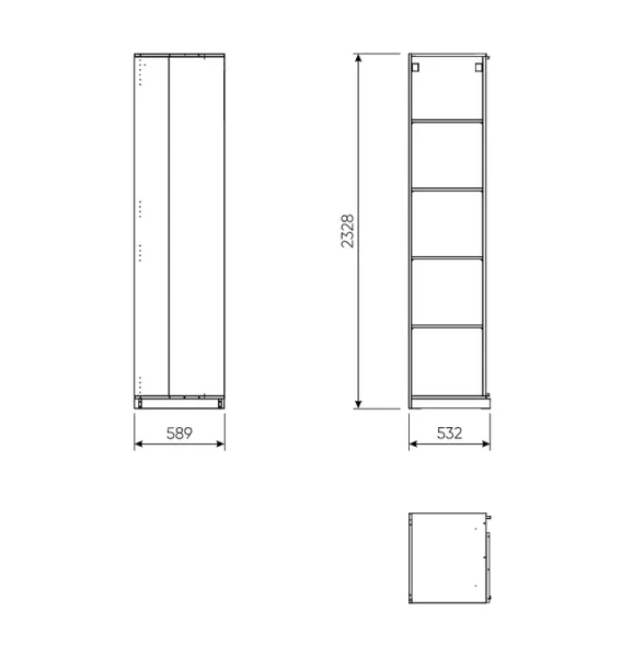 2.06.07.190.4 МАКС стеллаж угловой 50х58х233 серый 2.06.07.190.4 МАКС стеллаж угловой 50х58х233 серый