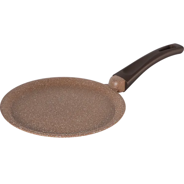 Сковорода блинная MAUNFELD CARMEL MF22CRM01PP из литого алюминия, 22 см Коричневый