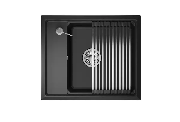 KS-6004, АЛЮМИНИУМ, кухонная мойка, кварц KS-6004, АЛЮМИНИУМ, кухонная мойка, кварц