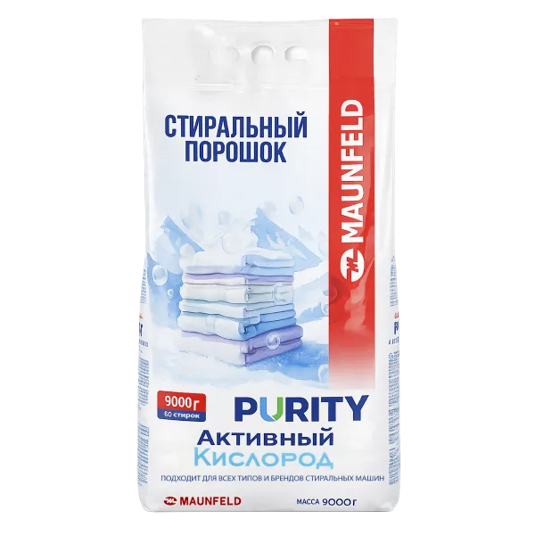 Стиральный порошок  Maunfeld Purity Активный кислород Automat 9000г MVM9000AO