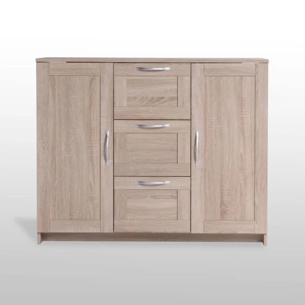 2.02.03.340.3 СИРИУС тумба 2 двери и 3 ящика 117х95 сонома RU 2.02.03.340.3 СИРИУС тумба 2 двери и 3 ящика 117х95 сонома RU