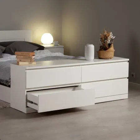 S00265 Варма 4Д комод 160х54х40, белый