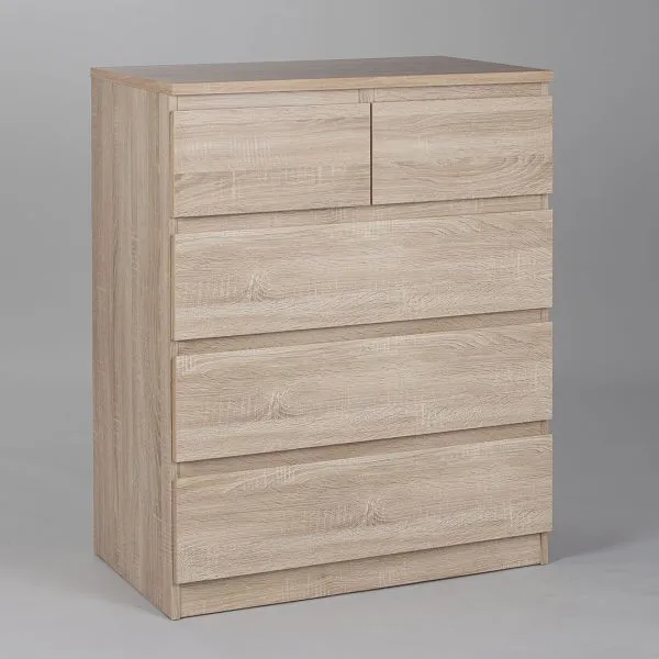 2.05.02.080.3 МАЛЬТА комод 3+2 ящика 80х99 сонома RU 2.05.02.080.3 МАЛЬТА комод 3+2 ящика 80х99 сонома RU