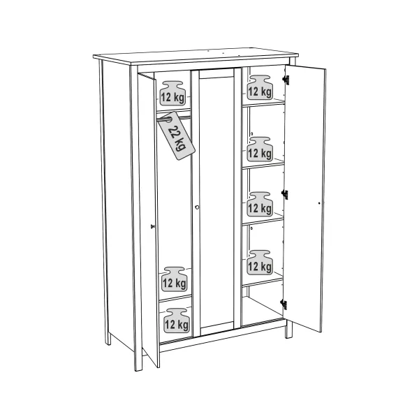 2.08.01.040.1 САГА шкаф 3 двери с зеркалом белый 2.08.01.040.1 САГА шкаф 3 двери с зеркалом белый