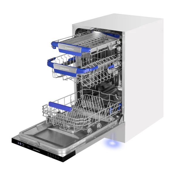 Посудомоечная машина с авто-открыванием MAUNFELD MLP45230 Light Beam Wi-Fi Нержавеющая сталь Посудомоечная машина с авто-открыванием MAUNFELD MLP45230 Light Beam Wi-Fi Нержавеющая сталь