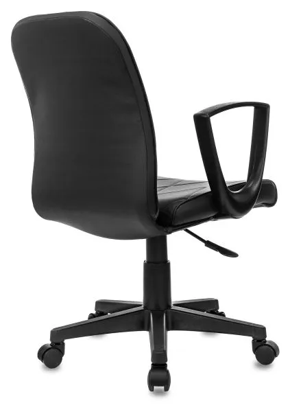 Кресло Бюрократ CH-327 черный экокожа крестов. пластик черный