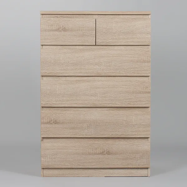 2.05.02.100.3 МАЛЬТА комод 4+2 ящика 80х121 сонома RU 2.05.02.100.3 МАЛЬТА комод 4+2 ящика 80х121 сонома RU