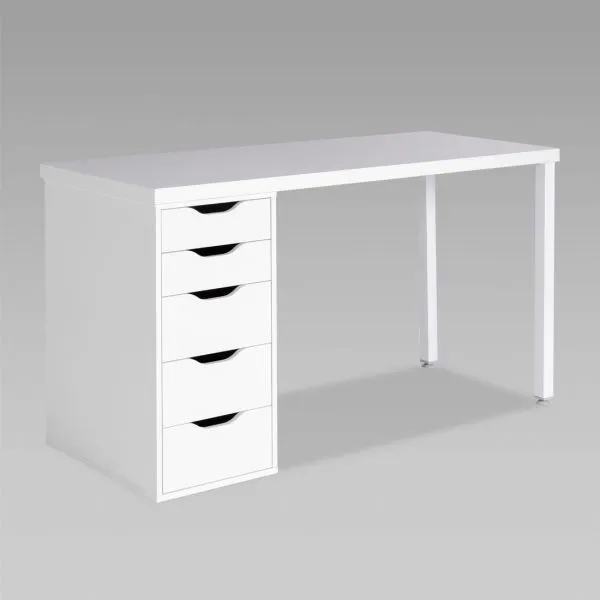S00456 Ингар 2/5Т стол письменный 140x75x55, белый