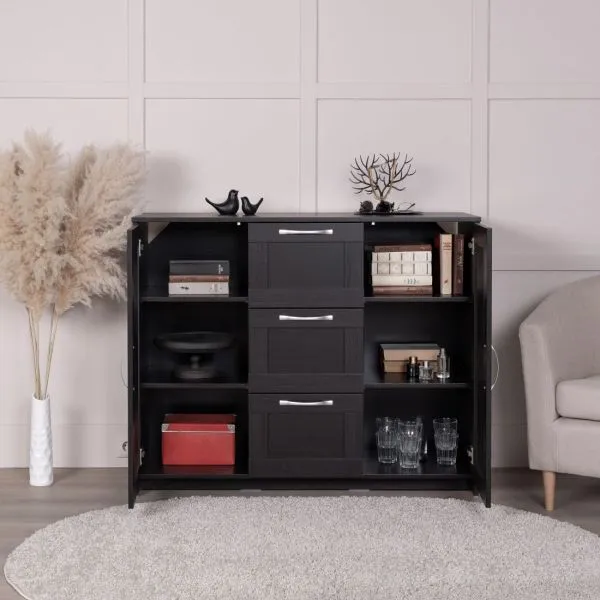 2.02.03.340.5 СИРИУС тумба 2 двери и 3 ящика 117х95 Дуб Венге RU