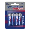 Батарейки MAUNFELD PRO Long Life Alkaline AA (LR6) MBLR6-BL4, блистер 4 шт.