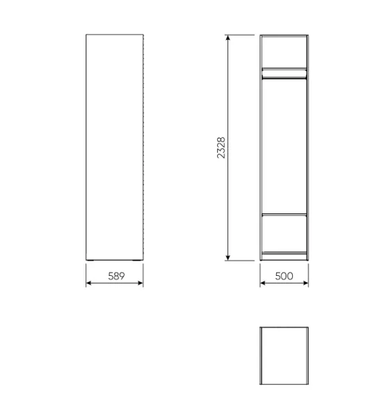 2.06.07.210.1 МАКС стеллаж 50х58х233 белый 2.06.07.210.1 МАКС стеллаж 50х58х233 белый
