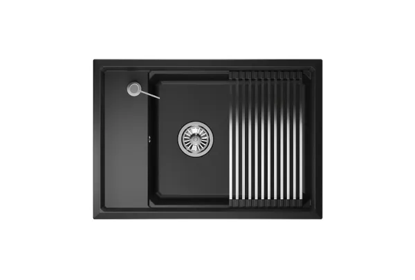 KS-7305, АЛЮМИНИУМ, кухонная мойка, кварц KS-7305, АЛЮМИНИУМ, кухонная мойка, кварц