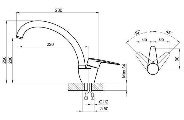 ST-03, БЕЖЕВЫЙ, СМЕСИТЕЛЬ КУХОННЫЙ ST-03, БЕЖЕВЫЙ, СМЕСИТЕЛЬ КУХОННЫЙ