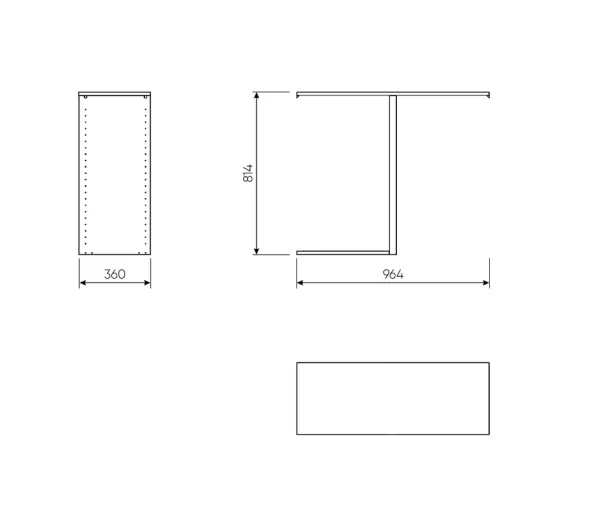 2.06.15.300.1 МАКС секция разделительная 100х36 белая 2.06.15.300.1 МАКС секция разделительная 100х36 белая