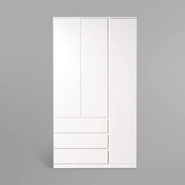 S01200 Варма Стор 123 шкаф распашной 222х123х57, белый