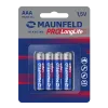 Батарейки MAUNFELD PRO Long Life Alkaline ААА(LR03) MBLR03-BL4, блистер 4 шт.
