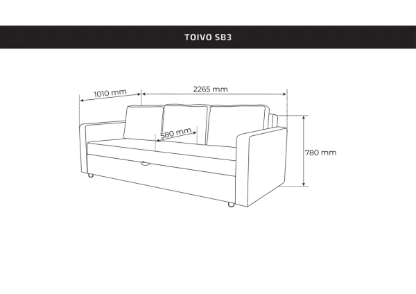 Диван-кровать Вало Malmo 16 (beige-grey)