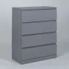 S01064 Варма 4 комод 80х100х40, серый
