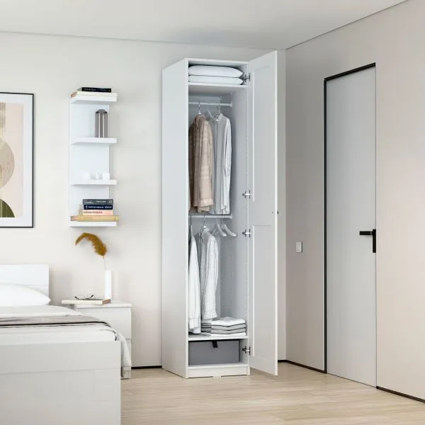 2.06.01.010.1 МАКС шкаф 1 дверь 50х61х233 белый RU