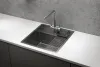 KS-5051, СТАЛЬ САТИН, стальная кухонная мойка KITCHEN SPACE