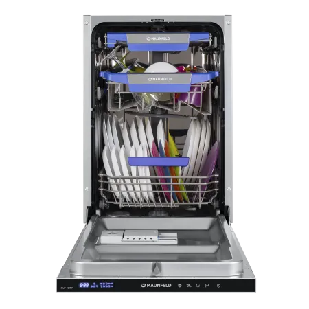 Посудомоечная машина с лучом на полу MAUNFELD MLP-08IMR Нержавеющая сталь