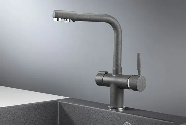 2088, ГРАФИТ (ЧЁРНО-СЕРЫЙ), СМЕСИТЕЛЬ КУХОННЫЙ