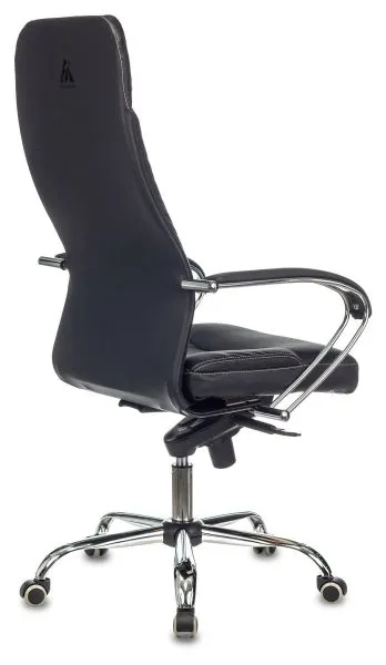 Кресло руководителя Бюрократ CH-609SL/ECO черный экокожа крестов. металл хром