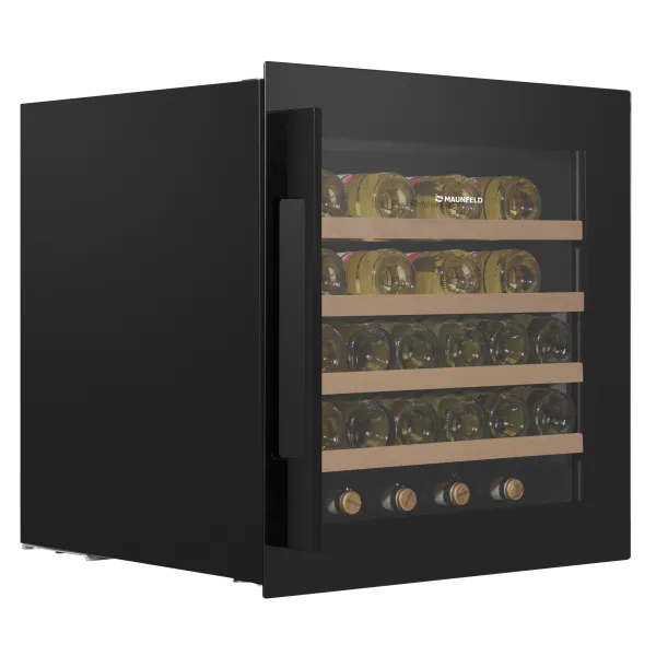 Винный шкаф встраиваемый MAUNFELD MBWC-92S36 Черный Винный шкаф встраиваемый MAUNFELD MBWC-92S36 Черный