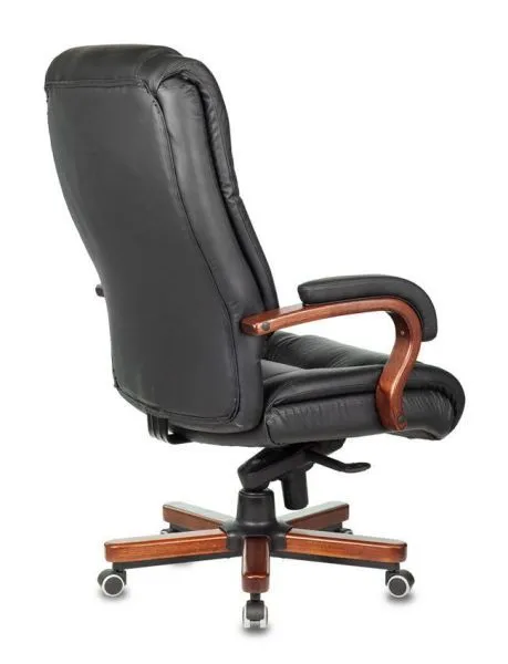 Кресло руководителя Бюрократ T-9925WALNUT черный кожа/иск.кожза крестов. металл/дерево Кресло руководителя Бюрократ T-9925WALNUT черный кожа/иск.кожза крестов. металл/дерево