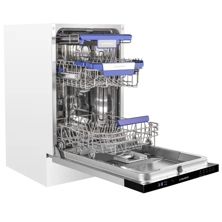 Посудомоечная машина с авто-открыванием MAUNFELD MLP45230 Light Beam Wi-Fi Нержавеющая сталь