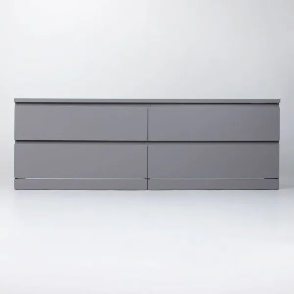 S01071 Варма 4Д комод 160х54х40, серый