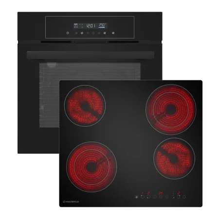 Комплект MAUNFELD Bergen (Духовой шкаф AEOD6063B - 1шт., Варочная панель AVCE594D2BK - 1шт.) Черный